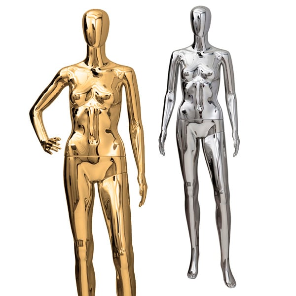 Gold and Silver Mannequins