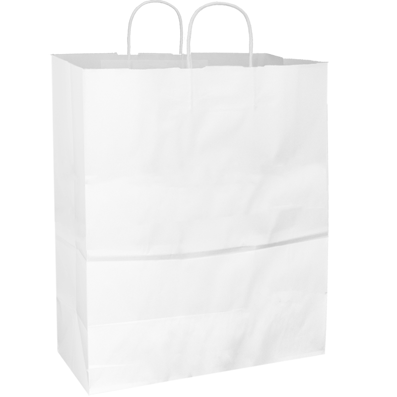 White Paper Shopping Bags - 16 x 6 x 12, Vogue
