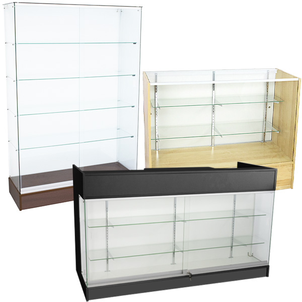 display cases and counters