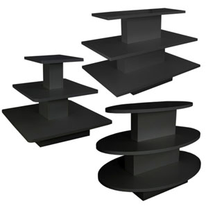 3-Tiered Display Tables- Black 3-Tiered Display Tables- Black