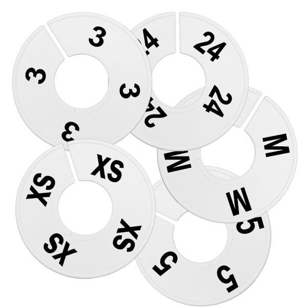 White Round Size Dividers White Round Size Dividers