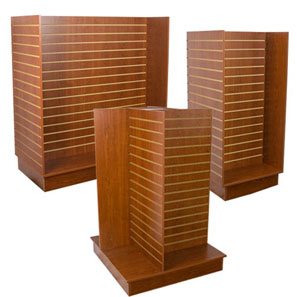 Slatwall Island Merchandisers- Cherry Slatwall Island Merchandisers- Cherry