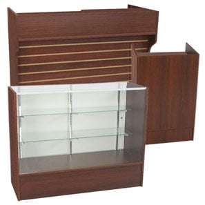Economy Showcases And Counters Walnut Economy Showcases And Counters Walnut