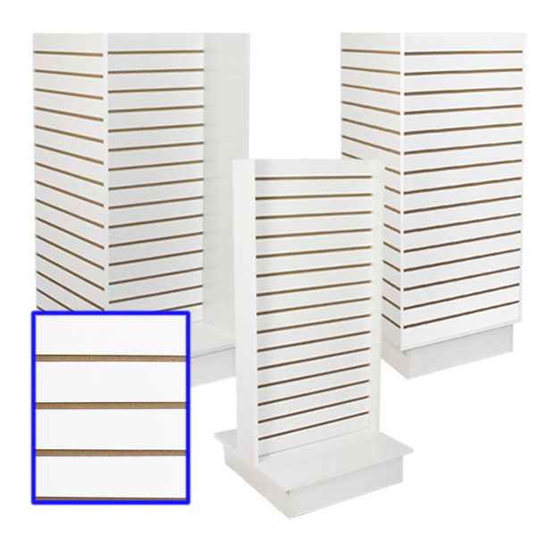 Slatwall & Island MerchandisersWhite Slatwall & AccessoriesWhite