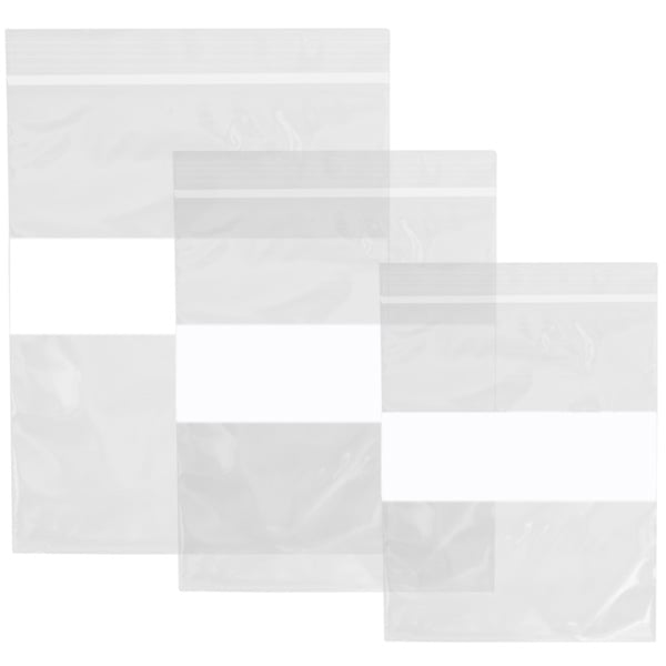 Zip Lock Bag With Labels Resealable Plastic Bags Retail Packaging